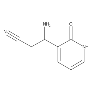 (I(2)R)-I(2)-Amino-1,2-dihydro-2-oxo-3-pyridinepropanenitrile结构式