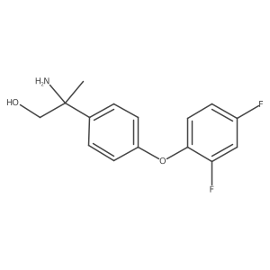 (I(2)R)-I(2)-Amino-4-(2,4-difluorophenoxy)-I(2)-methylbenzeneethanol结构式