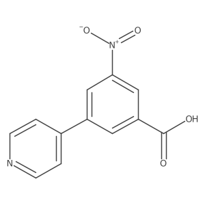 3-Nitro-5-(pyridin-4-yl)benzoic acid结构式