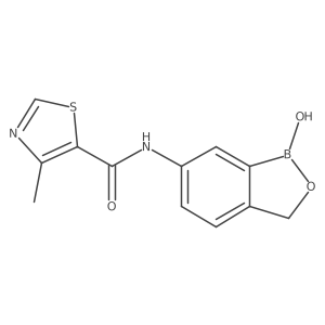 N-(1,3-dihydro-1-hydroxy-2,1-benzoxaborol-6-yl)-4-methyl-5-thiazolecarboxamide结构式