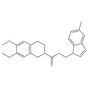 1-(6,7-dimethoxy-3,4-dihydroisoquinolin-2(1H)-yl)-3-(5-methyl-1H-indol-1-yl)propan-1-one Structure