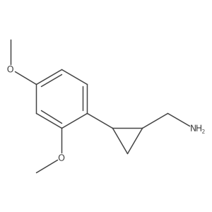 (2-(2,4-Dimethoxyphenyl)cyclopropyl)methanamine结构式