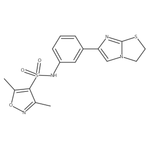 N-(3-(2,3-dihydroimidazo[2,1-b]thiazol-6-yl)phenyl)-3,5-dimethylisoxazole-4-sulfonamide Structure