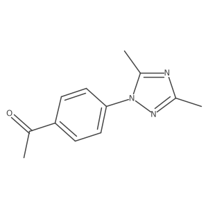 1-(4-(3,5-Dimethyl-1h-1,2,4-triazol-1-yl)phenyl)ethan-1-one Structure