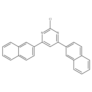 2-Chloro-4,6-di-2-naphthalenylpyrimidine Structure