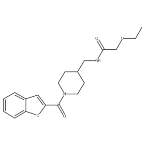 N-((1-(benzofuran-2-carbonyl)piperidin-4-yl)methyl)-2-ethoxyacetamide Structure