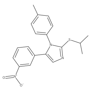 2-(isopropylthio)-5-(3-nitrophenyl)-1-(p-tolyl)-1H-imidazole Structure