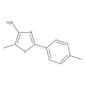 5-Methyl-2-(p-tolyl)thiazol-4-amine结构式