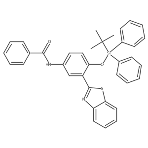 N-[3-(2-Benzothiazolyl)-4-(tert-butyldiphenylsilyloxy)phenyl]benzamide结构式