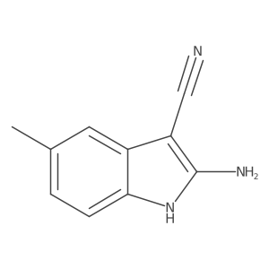 2-amino-5-methyl-1H-indole-3-carbonitrile结构式
