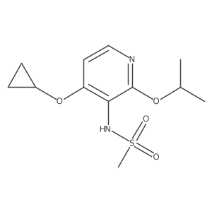 N-(4-Cyclopropoxy-2-isopropoxypyridin-3-YL)methanesulfonamide结构式