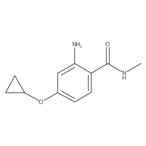2-Amino-4-cyclopropoxy-N-methylbenzamide结构式