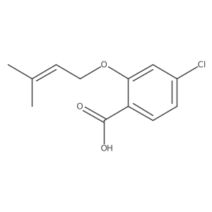 4-Chloro-2-((3-methylbut-2-en-1-yl)oxy)benzoic acid Structure