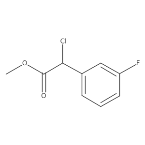 Methyl 2-chloro-2-(3-fluorophenyl)acetate结构式