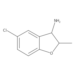 5-Chloro-2-methyl-2,3-dihydro-1-benzofuran-3-amine Structure