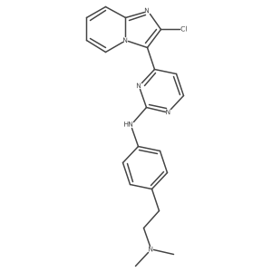 2-Pyrimidinamine, 4-(2-chloroimidazo[1,2-a]pyridin-3-yl)-N-[4-[2-(dimethylamino)ethyl]phenyl]- Structure