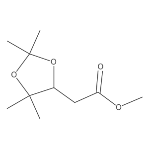(R)-Methyl 2-(2,2,5,5-tetramethyl-1,3-dioxolan-4-yl)acetate Structure
