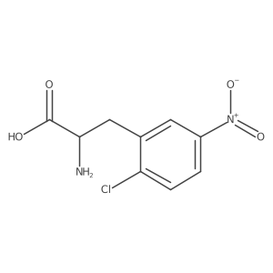 (R)-2-Amino-3-(2-chloro-5-nitrophenyl)propanoic acid结构式