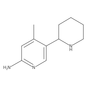 4-Methyl-5-(piperidin-2-yl)pyridin-2-amine结构式