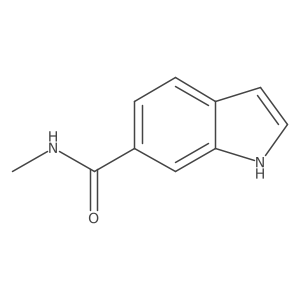 N-methyl-1H-indole-6-carboxamide结构式