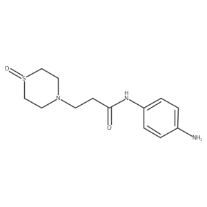 4-Thiomorpholinepropanamide, N-(4-aminophenyl)-, 1-oxide Structure
