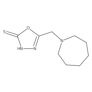 5-(Azepan-1-ylmethyl)-1,3,4-oxadiazole-2-thiol结构式