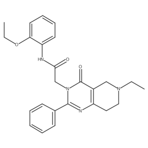 N-(2-ethoxyphenyl)-2-(6-ethyl-4-oxo-2-phenyl-5,6,7,8-tetrahydropyrido[4,3-d]pyrimidin-3(4H)-yl)acetamide Structure
