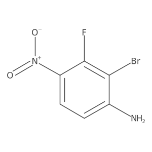 2-Bromo-3-fluoro-4-nitroaniline结构式