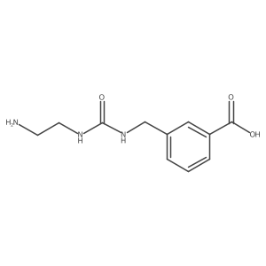 3-({[(2-Aminoethyl)carbamoyl]amino}methyl)benzoic acid Structure
