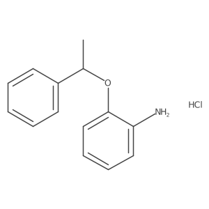 2-(1-Phenylethoxy)aniline hydrochloride结构式
