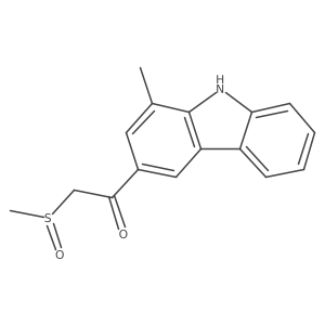 1-(1-Methyl-9H-carbazol-3-yl)-2-(methylsulfinyl)ethanone结构式