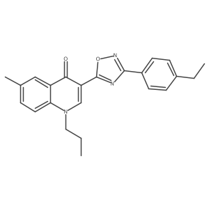 3-[3-(4-ethylphenyl)-1,2,4-oxadiazol-5-yl]-6-methyl-1-propylquinolin-4(1H)-one Structure