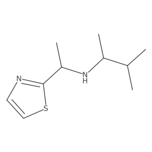 (3-Methylbutan-2-yl)[1-(1,3-thiazol-2-yl)ethyl]amine结构式