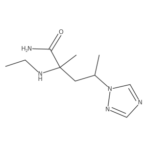 2-(Ethylamino)-2-methyl-4-(1h-1,2,4-triazol-1-yl)pentanamide Structure