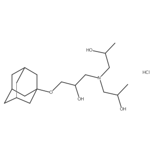 1-(Adamantan-1-yloxy)-3-[bis(2-hydroxypropyl)amino]propan-2-ol hydrochloride Structure