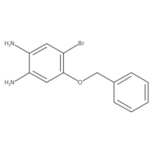 4-(Benzyloxy)-5-bromobenzene-1,2-diamine结构式