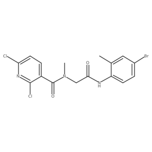 N-(4-bromo-2-methylphenyl)-2-[1-(2,6-dichloropyridin-3-yl)-N-methylformamido]acetamide Structure