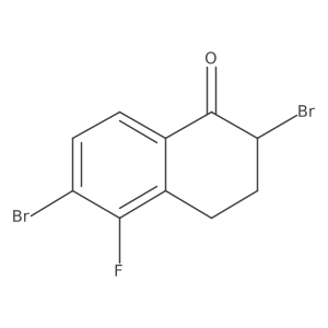 2,6-dibromo-5-fluoro-3,4-dihydronaphthalen-1(2H)-one Structure