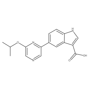 5-(6-isopropoxypyrazin-2-yl)-1H-indole-3-carboxylic acid Structure