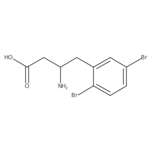 3-Amino-4-(2,5-dibromophenyl)butyric Acid Structure