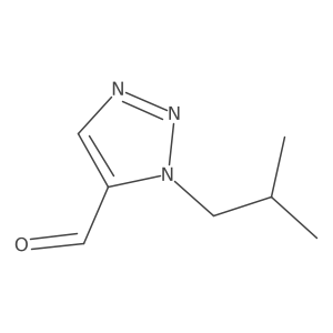 1-Isobutyl-1H-1,2,3-triazole-5-carbaldehyde结构式
