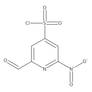 2-Formyl-6-nitropyridine-4-sulfonyl chloride结构式