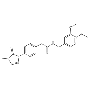 1-(3,4-dimethoxybenzyl)-3-(4-(4-methyl-5-oxo-4,5-dihydro-1H-tetrazol-1-yl)phenyl)urea Structure