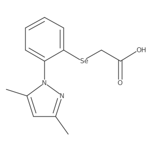 2-[[2-(3,5-Dimethyl-1H-pyrazol-1-yl)phenyl]seleno]acetic acid结构式