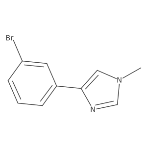 4-M-Bromophenyl-1-methylimidazole Structure