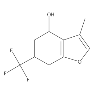 3-Methyl-6-(trifluoromethyl)-4,5,6,7-tetrahydrobenzofuran-4-ol Structure
