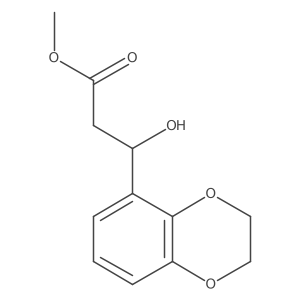 Methyl 3-(2,3-dihydrobenzo[b][1,4]dioxin-5-yl)-3-hydroxypropanoate结构式