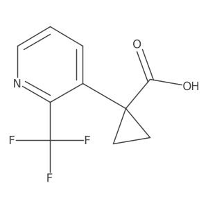 1-[2-(Trifluoromethyl)-3-pyridyl]cyclopropanecarboxylic acid Structure