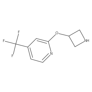 2-(Azetidin-3-yloxy)-4-(trifluoromethyl)pyridine Structure