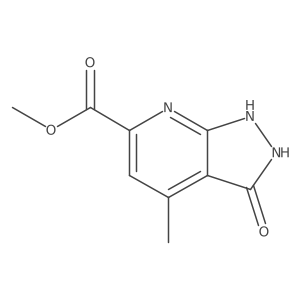 methyl 4-methyl-3-oxo-2,3-dihydro-1H-pyrazolo[3,4-b]pyridine-6-carboxylate结构式
